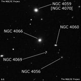 NGC 4066 - эллиптическая галактика. Описание NGC 4066:, Галактика в созвездии Волосы Вероники