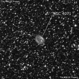 NGC 4071 - планетарная туманность. Описание NGC 4071:, Планетарная туманность в созвездии Муха