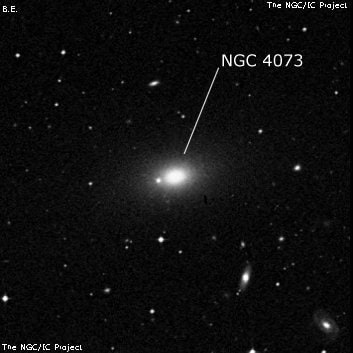 NGC 4073 - эллиптическая галактика. Описание NGC 4073:, Галактика в созвездии Дева