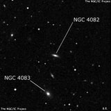 NGC 4082 - линзовидная галактика. Описание NGC 4082:, Галактика в созвездии Дева