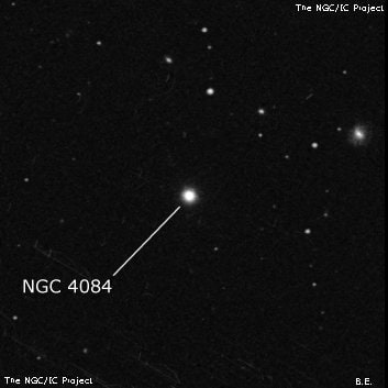 NGC 4084 - галактика. Описание NGC 4084:, Галактика в созвездии Волосы Вероники