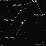 NGC 4092 - галактика. Описание NGC 4092:, Галактика в созвездии Волосы Вероники