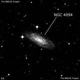 NGC 4094 - спиральная галактика с баром. Описание NGC 4094:, Галактика в созвездии Ворон