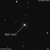 NGC 4101 - линзовидная галактика. Описание NGC 4101:, Галактика в созвездии Волосы Вероники