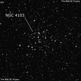 NGC 4103 - рассеянное скопление звёзд. Описание NGC 4103:, Рассеянное скопление в созвездии Южный Крест