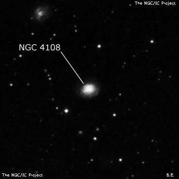 NGC 4108 - спиральная галактика. Описание NGC 4108:, Галактика в созвездии Дракон