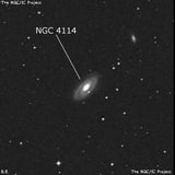 NGC 4114 - спиральная галактика с баром. Описание NGC 4114:, Галактика в созвездии Ворон