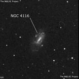 NGC 4116 - спиральная галактика с баром. Описание NGC 4116:, Галактика в созвездии Дева