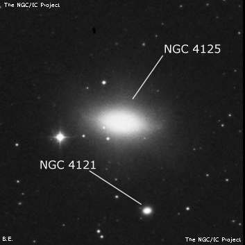 NGC 4125 - галактика. Описание NGC 4125:, Галактика в созвездии Дракон