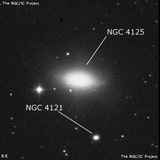 NGC 4125 - галактика. Описание NGC 4125:, Галактика в созвездии Дракон