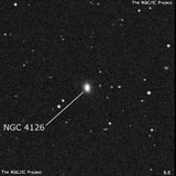 NGC 4126 - линзовидная галактика. Описание NGC 4126:, Галактика в созвездии Волосы Вероники