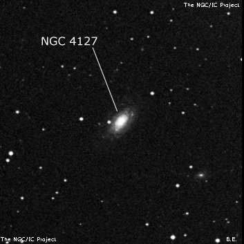 NGC 4127 - спиральная галактика. Описание NGC 4127:, Галактика в созвездии Жираф