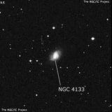 NGC 4133 - спиральная галактика с баром. Описание NGC 4133:, Галактика в созвездии Дракон