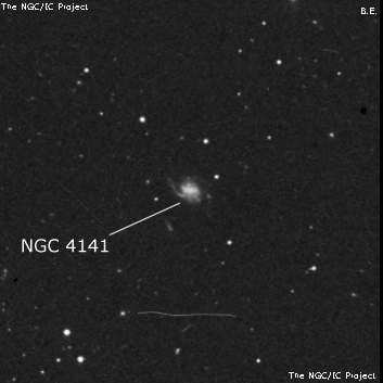NGC 4141 - спиральная галактика с баром. Описание NGC 4141:, Галактика в созвездии Большая Медведица