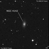 NGC 4142 - спиральная галактика с баром. Описание NGC 4142:, Галактика в созвездии Большая Медведица