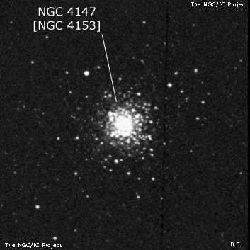 NGC 4147 - шаровое скопление звёзд. Описание NGC 4147:, Объект глубокого космоса в созвездии Волосы Вероники