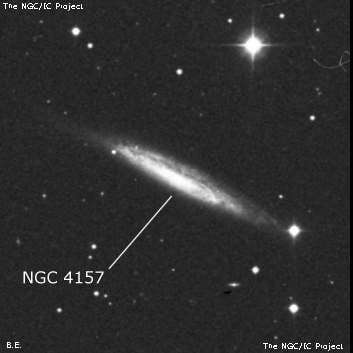 NGC 4157 - спиральная галактика с баром. Описание NGC 4157:, Галактика в созвездии Большая Медведица