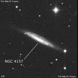 NGC 4157 - спиральная галактика с баром. Описание NGC 4157:, Галактика в созвездии Большая Медведица