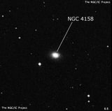 NGC 4158 - спиральная галактика. Описание NGC 4158:, Галактика в созвездии Волосы Вероники