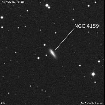 NGC 4159 - галактика. Описание NGC 4159:, Галактика в созвездии Дракон
