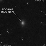 NGC 4163 - галактика неправильной формы. Описание NGC 4163:, Объект глубокого космоса в созвездии Гончие Псы
