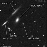 NGC 4170 - одиночная звезда. Описание NGC 4170:, Двойная звезда в созвездии Волосы Вероники