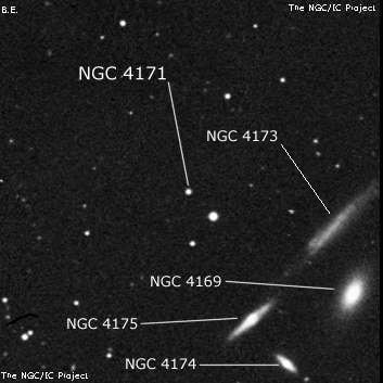 NGC 4171 - одиночная звезда. Описание NGC 4171:, Двойная звезда в созвездии Волосы Вероники