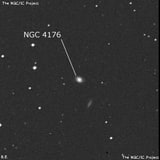 NGC 4176 - спиральная галактика. Описание NGC 4176:, Галактика в созвездии Дева
