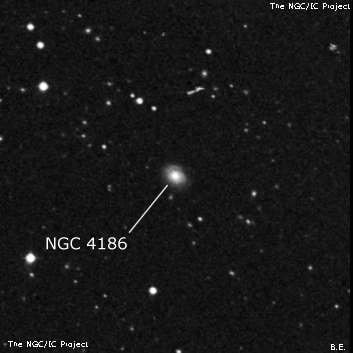 NGC 4186 - галактика. Описание NGC 4186:, Галактика в созвездии Волосы Вероники