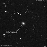 NGC 4186 - галактика. Описание NGC 4186:, Галактика в созвездии Волосы Вероники