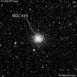 NGC 419 - рассеянное скопление звёзд. Описание NGC 419:, Шаровое скопление в созвездии Тукан