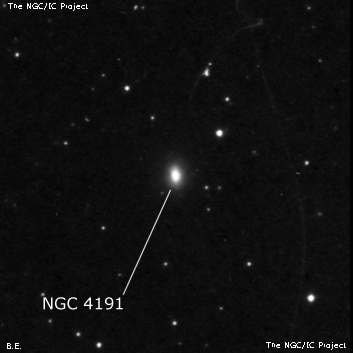 NGC 4191 - линзовидная галактика. Описание NGC 4191:, Галактика в созвездии Дева