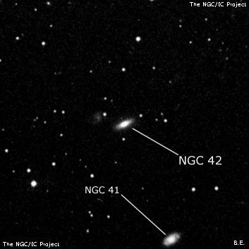 NGC 42 - галактика. Описание NGC 42:, Галактика в созвездии Пегас