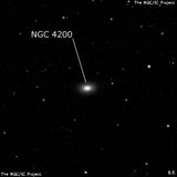 NGC 4200 - линзовидная галактика. Описание NGC 4200:, Галактика в созвездии Дева