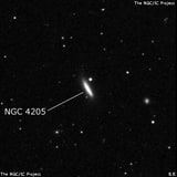 NGC 4205 - галактика. Описание NGC 4205:, Галактика в созвездии Дракон