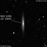 NGC 4206 - галактика. Описание NGC 4206:, Галактика в созвездии Дева