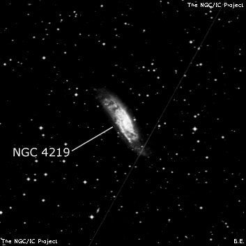 NGC 4219 - галактика. Описание NGC 4219:, Галактика в созвездии Центавр