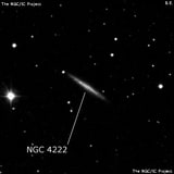 NGC 4222 - галактика. Описание NGC 4222:, Галактика в созвездии Волосы Вероники
