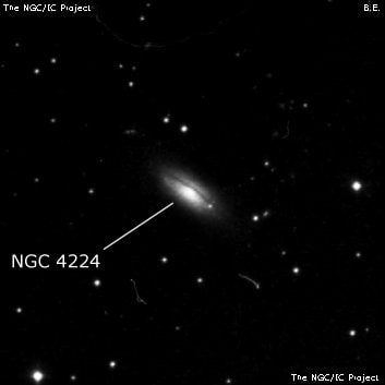 NGC 4224 - спиральная галактика. Описание NGC 4224:, Галактика в созвездии Дева
