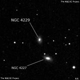 NGC 4229 - линзовидная галактика. Описание NGC 4229:, Галактика в созвездии Гончие Псы