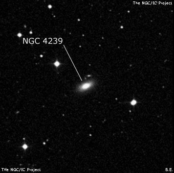 NGC 4239 - эллиптическая галактика. Описание NGC 4239:, Галактика в созвездии Волосы Вероники