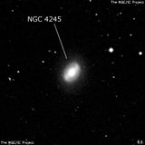 NGC 4245 - спиральная галактика с баром. Описание NGC 4245:, Галактика в созвездии Волосы Вероники