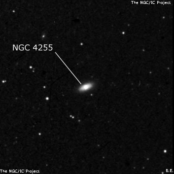 NGC 4255 - спиральная галактика с баром. Описание NGC 4255:, Галактика в созвездии Дева