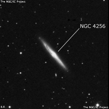 NGC 4256 - спиральная галактика. Описание NGC 4256:, Галактика в созвездии Дракон