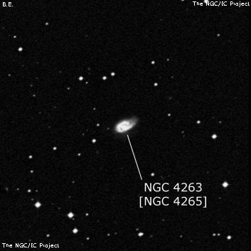 NGC 4263 - спиральная галактика. Описание NGC 4263:, Объект глубокого космоса в созвездии Ворон