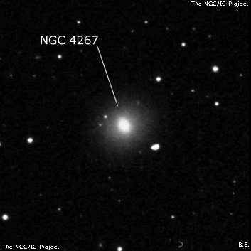 NGC 4267 - спиральная галактика с баром. Описание NGC 4267:, Галактика в созвездии Дева