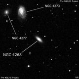 NGC 4268 - спиральная галактика с баром. Описание NGC 4268:, Галактика в созвездии Дева