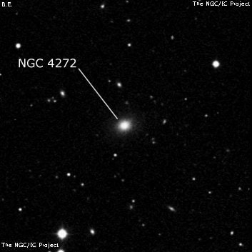 NGC 4272 - эллиптическая галактика. Описание NGC 4272:, Галактика в созвездии Волосы Вероники