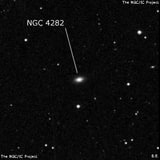 NGC 4282 - линзовидная галактика. Описание NGC 4282:, Галактика в созвездии Дева