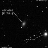 NGC 4286 - линзовидная галактика. Описание NGC 4286:, Галактика в созвездии Волосы Вероники